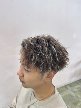 アルファサリダ(ALPHA SALIDA) ツイストパーマ　ホワイトメッシュ