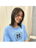 【小川 結女花】ダブルカラー×オリーブベージュ