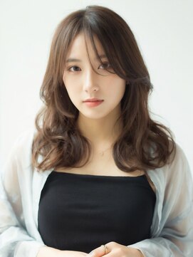 アース 湘南台店(HAIR&MAKE EARTH) 大人可愛い大人美人ふんわりカール小顔カットショコラアッシュ