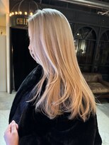 ノラ ヘアーサロン(NORA HAIR SALON) 【akane】ケアブリーチホワイトブロンド