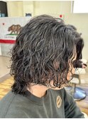 ミディアム波巻きパーマ[津田沼/メンズ/メンズパーマ]