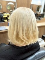 ル レーヴ 和田店(Le reve)&nbsp;ミルクティーブロンド/ハイトーン/レイヤーボブ/垢抜け【横井】