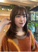透明感ブラウンカラー