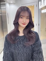 ラピス 渋谷本店(Lapis) ラベンダーグレージュ/くびれ巻き/レイヤーカット