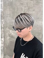 キング 楠葉店(K!ng)&nbsp;波巻きツイストスパイラルパーマ/フェザーパーマ/眉毛/メンズ