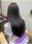 髪質改善レイヤー大人可愛い20代30代黒髪ストレート暗髪