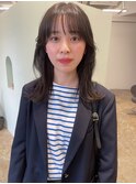 レイヤー　ナチュラルレイヤー　レイヤーミディ　顔周りカット