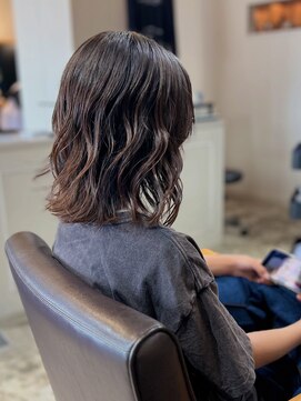 ネイビーヘアデザイン(navy hair design) ミディアムボブ