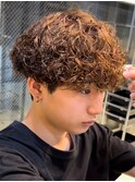 渋谷プードルパーマメンズ強めパーマスペインカール刈り上げ
