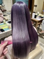 サロン ド ソーホー 蕨(Salon de SOHO)&nbsp;ツヤ感up！ブリーチで作るパープルカラー♪【高島　旭】