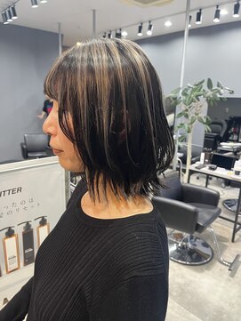 グリッター(GLITTER) アンブレラカラー、外ハネウルフ