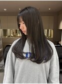 オリーブグレージュ/透明感カラー/レイヤーカット/恵比寿駅