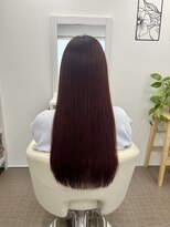 シャルムパリス(charme paris)&nbsp;赤　ブラウン　髪質改善　艶カラー