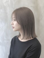 ジールサロン 学園の森店(ZEALSALON) ブリーチなしダブルカラー ボブ 切りっぱなしボブ