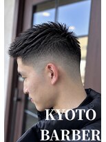 バーバーショップテト(barber shop tete)&nbsp;テクノクラウドマッシュサイドパートショートビジネスビジカジ