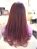 アオゾラヘアー 本店(AOZORA HAIR)&nbsp;◎フレンチガーリー◎色遊びBerryPink×ビビットピンク