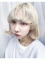テトヘアー(teto hair) tetohair 渡辺 ブリーチ マッシュ ウルフ ワイドバング ボブ