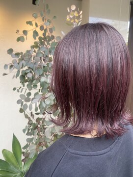 カフネ ジュントス ヨロ(Cafune' juntos YOLO) 《Cafune/YOLO》髪質改善♪ストレート外ハネBOB×バイオレット