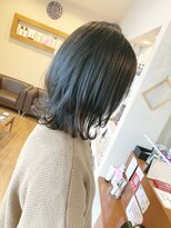 if&nbsp;マットグレージュ×ウルフカット