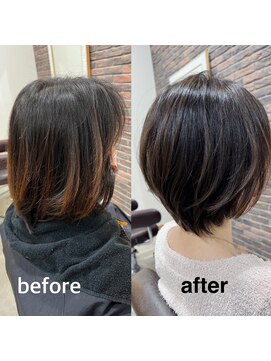 ディッシュ 五反田(dish) スッキリした美フォルムショート・ドライのみ★五反田美容室