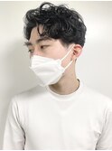 【morio原宿】黒髪　刈り上げウェーブ　20代　30代