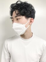 【morio原宿】黒髪　刈り上げウェーブ　20代　30代