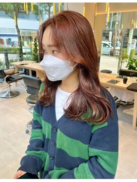 ガリカ 横浜(Gallica) 【minami】大人かわいい透け感艶髪オレンジブラウン/暖色カラー