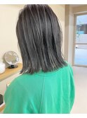 グレージュハイライト、バレイヤージュ
