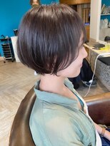 ラヴィズム 長岡店(LUVISM)&nbsp;ショートカット丸みショート耳掛けひし形小顔 10代20代30代