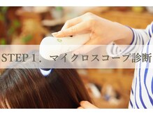 CAFUNEの　美髪エステ≪その１≫丁寧なカウンセリングとマイクロスコープ診断
