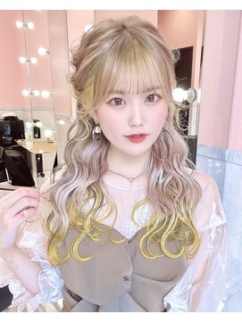 ルイ(LOUIS) 【 LOUIS 】ホワイトベージュ×イエロー