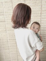 クイントネオリーブ 自由が丘正面口店(quint:neolive)&nbsp;自由が丘/ミニウルフ/チェリーブラウン/フェザーパーマ/ボブ