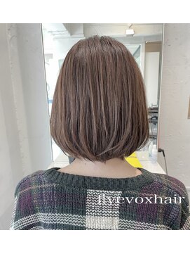 ファイブボックスヘアー 広島(five vox hair) 予防美容ケアカラー　グレージュ