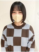"久保田"ぷつっとボブ内巻きボブまとまるボブ大人ボブ前髪カット