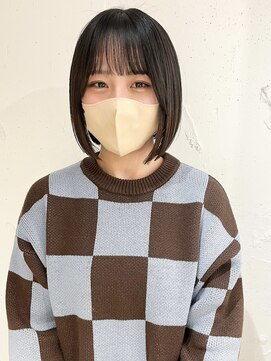 ラミエ バイ メルト 吉祥寺(lamie by melt) "久保田"ぷつっとボブ内巻きボブまとまるボブ大人ボブ前髪カット