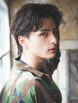 カライングドゥ(ing deux)&nbsp;スーツ短髪ツーブロック束感モテる黒髪シークレットパーマ流行