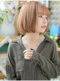 ■美髪大人ハイライトカラー前下がりボブ52-4★戸頭10代20代30代