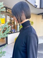 フルール(hair place Fleur) ラインボブ×スモーキーグレージュカラー