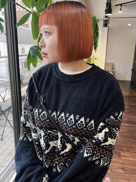 クペウ アエレ(cope'u aele) ボブ/ダブルカラー/ケアブリーチ/ブロンド/梅田/大阪