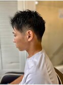 MEN’S HARE アッシュブラックベリーショート