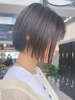レブ 三条河原町(Reb,) ミニボブ小顔ヘアボブ前髪あり30代40代似合わせヘア大人可愛い