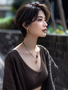 アルトリスト(Altruist Aging×HAIR&SPA) ☆イメチェンピンクベージュアンブレラカラー前髪クールショート