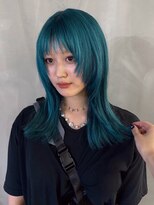 カシェ ホリエ(CACHE HORIE)&nbsp;ターコイズブルー/前髪/顔まわりレイヤー