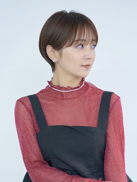 ピークアブー アヴェダ アトレ恵比寿(PEEK-A-BOO AVEDA) 前髪あり大人小顔ショート/30代40代50代/岡野亘希