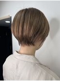 大人可愛いひし形ハンサムショートボブ前下がり