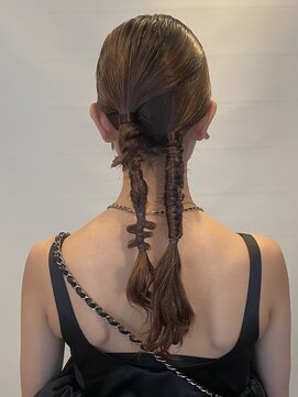 六本木美容室 西麻布店 ツイン◎巻き下ろしヘアアレンジ