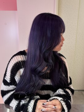 ダズリングディア(Dazzling Deer) ディープパープル/裾ブラック/デザインカラー/美髪