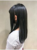 【WISTERIA】ブルーブラック透明感ブリーチなしグレー
