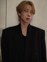 アンサー 渋谷(ANSWER)&nbsp;メンズバレイヤージュカラーハイライトカラーセンターパート韓国