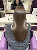 京都美容室 髪質改善 レイヤーカット ブリーチなし 透明感カラー